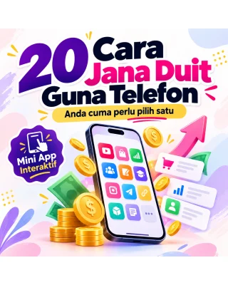 Galeri 20 Cara Jana Duit Guna Telefon — Anda Cuma Perlu Pilih Satu