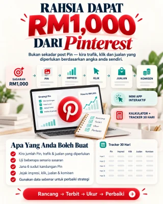 Galeri Rahsia Dapat RM1,000 Dari Pinterest